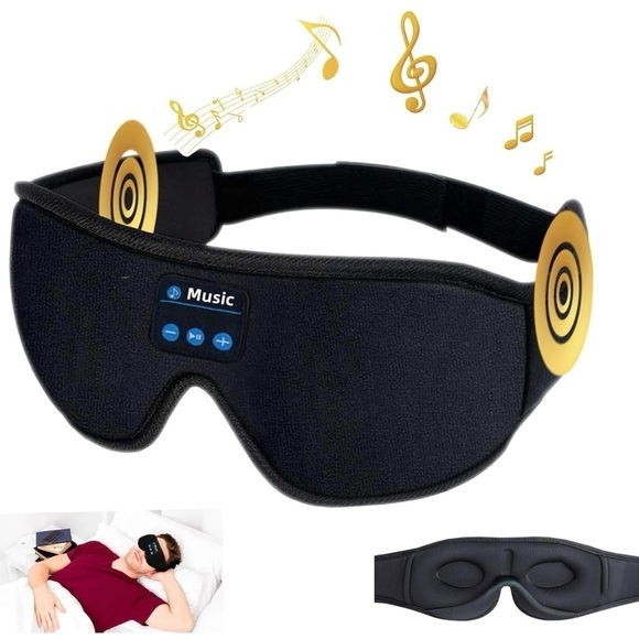 Other - Sleep Mask with Bluetooth Headphones, Blackout Silk Eye Mask, Insomnia R…